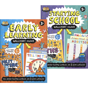 【自营】Help With Homework Early Learning&Starting School 教你写作业家庭教辅 幼儿练习字母/数学2册 英语学习 英文原版进口