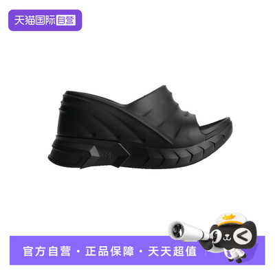 Givenchy黑色橡胶厚底凉鞋