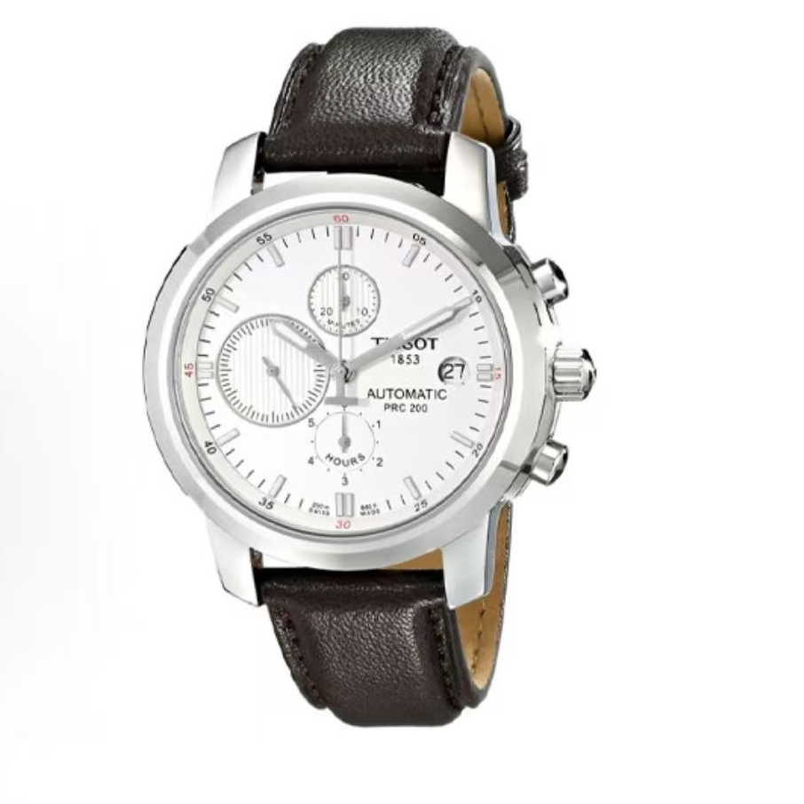 【自营】中古99新天梭/经典系列/运动计时/44mm/白盘三眼计时/男