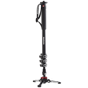【自营】Manfrotto/曼富图MVMXPROA4摄影摄像数码单反相机摄像独脚架紧凑流畅性铝合金4节液压底座