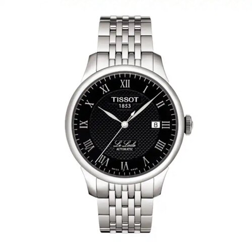 【自营】中古99新天梭1853/经典力洛克/39.3mm/黑盘钢带/男士手表
