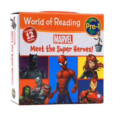 【自营】迪士尼漫威复仇者联盟分级阅读读物12册英文原版World of Reading Marvel Meet the Super Heroes Pre-Level英语启蒙3-6岁