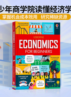 【自营】Usborne少年商学院读懂经济学英文原版绘本Economics for Beginners初学者经济青少年经济学知识科普读物精美插图信息图表