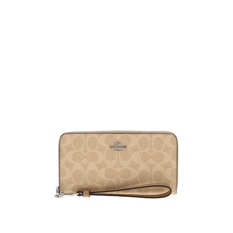 COACH/蔻驰女款金属徽标钱包