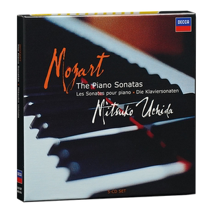 【自营】原装 畅销经典 内田光子 莫扎特 钢琴奏鸣曲全集 5CD唱片