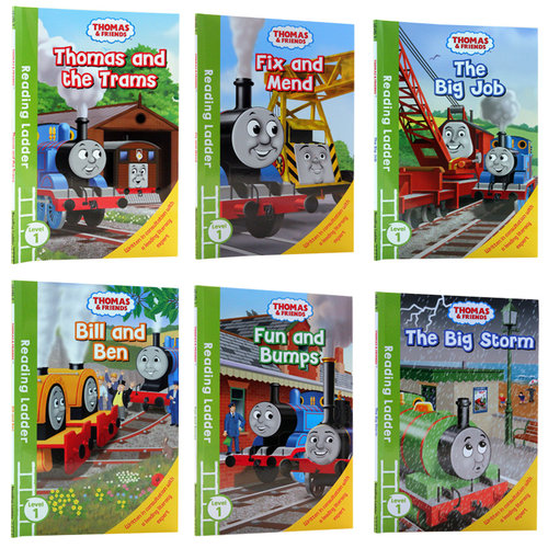 【自营】托马斯英语书分级阅读入门级6册Thomas and Friends Reading Ladder小火车托马斯和朋友们英文原版绘本3-8岁 听原版音频