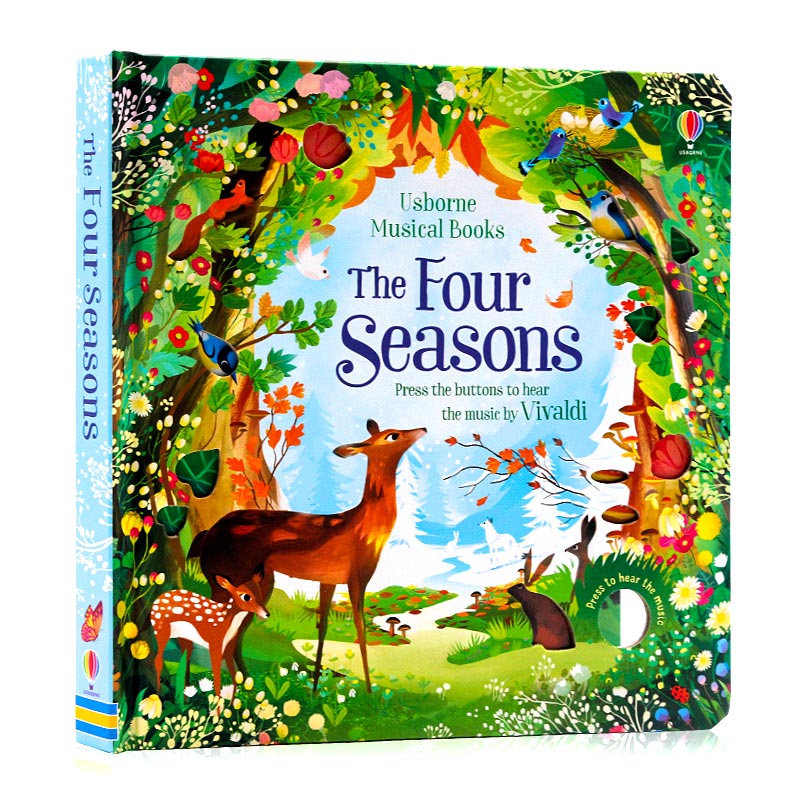 【自营】四季古典音乐发声书 Musical Books The Four Seasons 英文原版儿童互动探索纸板书四季篇章幼儿艺术启蒙英语绘本进口原版