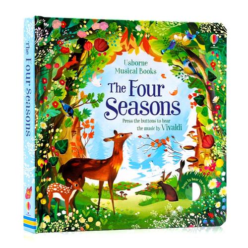 【自营】四季古典音乐发声书 Musical Books The Four Seasons 英文原版儿童互动探索纸板书四季篇章幼儿艺术启蒙英语绘本进口原版
