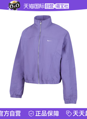 【自营】Nike耐克女子外套宽松运动刺绣短款立领夹克HJ1000-527