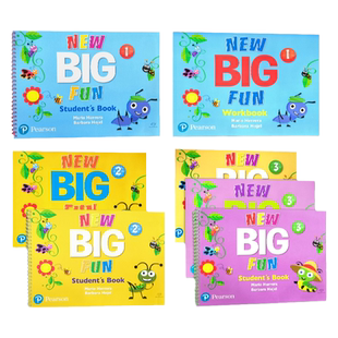 【自营】原版进口新版培生朗文幼儿英语美语教材 new big fun教材 1 2 3级别学生套装pearson培生bigfun教材正版现货包邮