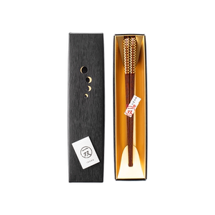 【自营】ishida石田日本寄木细工木筷子手工日式高档尖头分餐筷