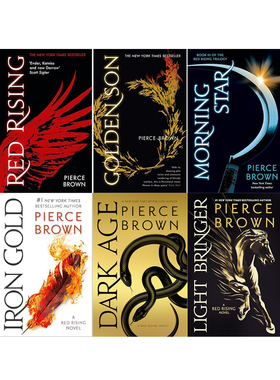 【自营】预售 皮尔斯布朗 火星崛起系列 6册套装 英文原版 Pierce Brown: Red Rising 科幻小说