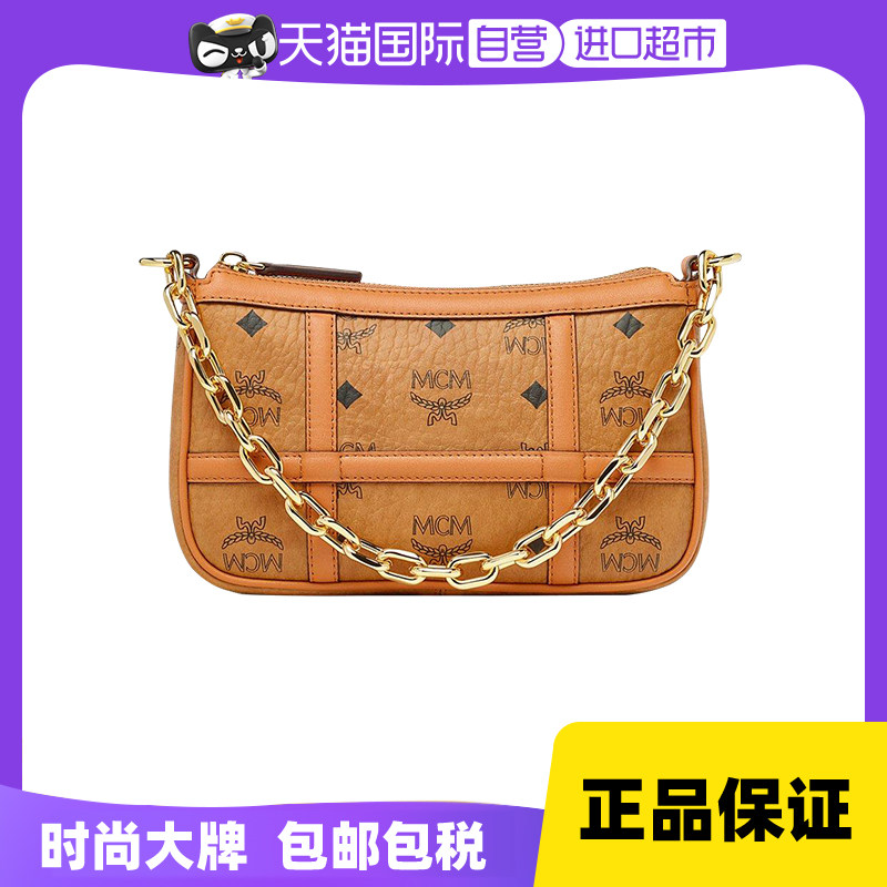 【自营】MCM女士Aren Visetos肩背包链条腋下包单肩包MWSBAER01