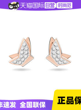 【自营】Swarovski/施华洛世奇蝴蝶结时尚耳环耳钉轻奢小众锆石