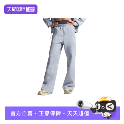 【自营】UNDER ARMOUR女子时尚灰色卫裤休闲运动长裤6013522-011