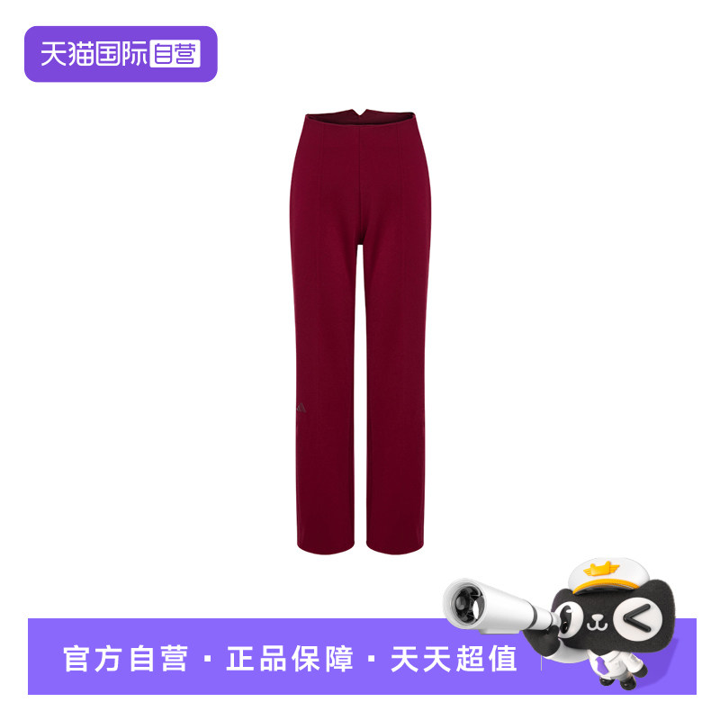 【自营】adidas阿迪达斯女三条纹直筒运动西装裤针织长裤HY2116