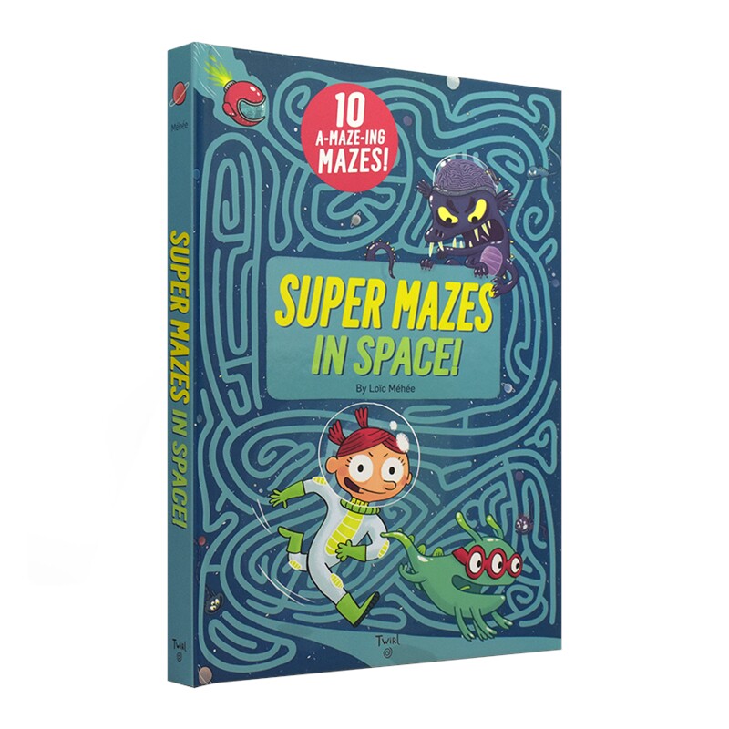 【自营】Super Mazes in Space 儿童益智立体3D迷宫书机关书 星际太空冒险主题 英语故事绘本 英国英文原版进口 思维训练智力开发