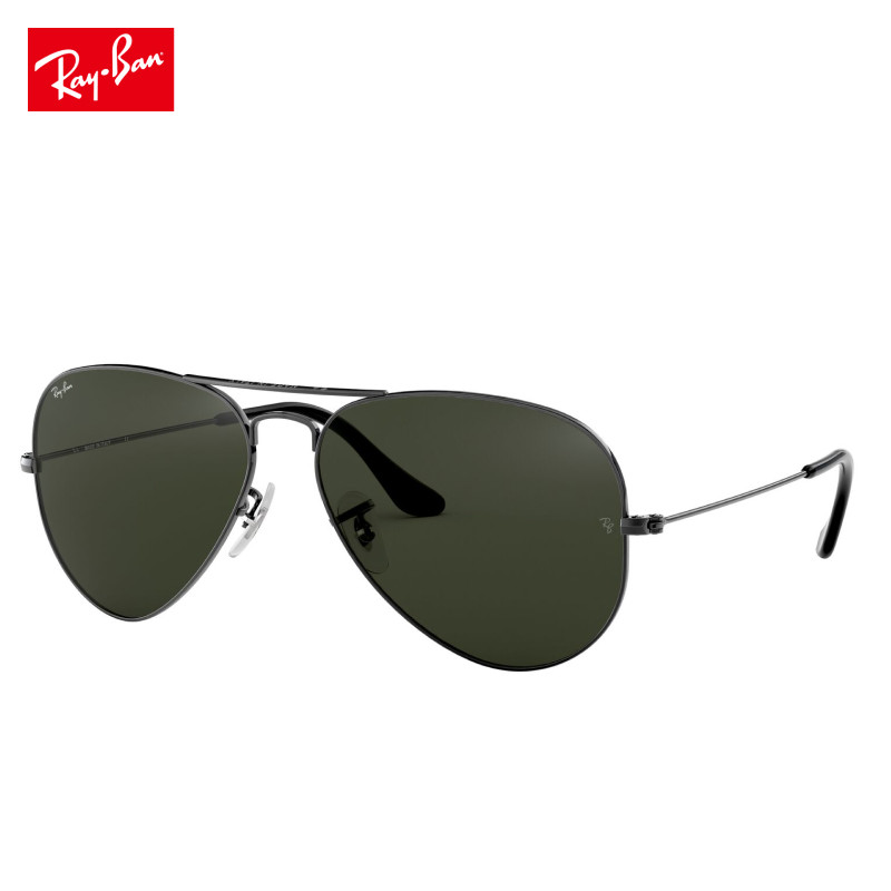 【自营】RayBan雷朋 金属圆框 灰色 飞行员式 太阳眼镜 0RB3025