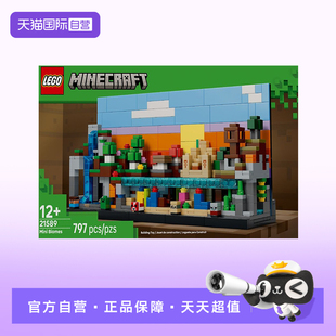 世界系列21589迷你生物群系积木玩具礼物 LEGO乐高我 自营