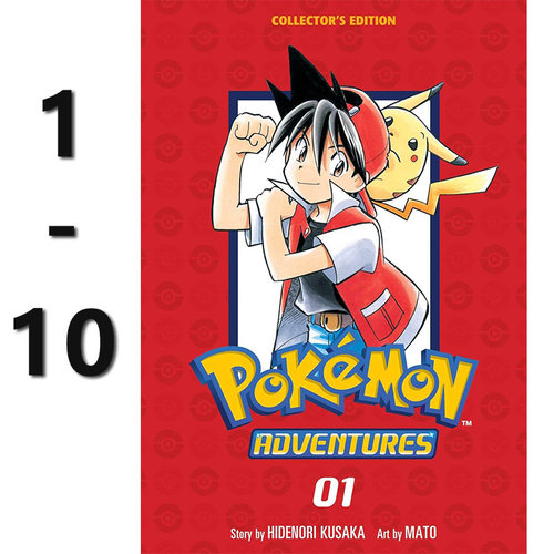【自营】预售 神奇宝贝 精灵宝可梦特别篇 10册合售 英文原版 Pokemon Adventures Collector's Edition