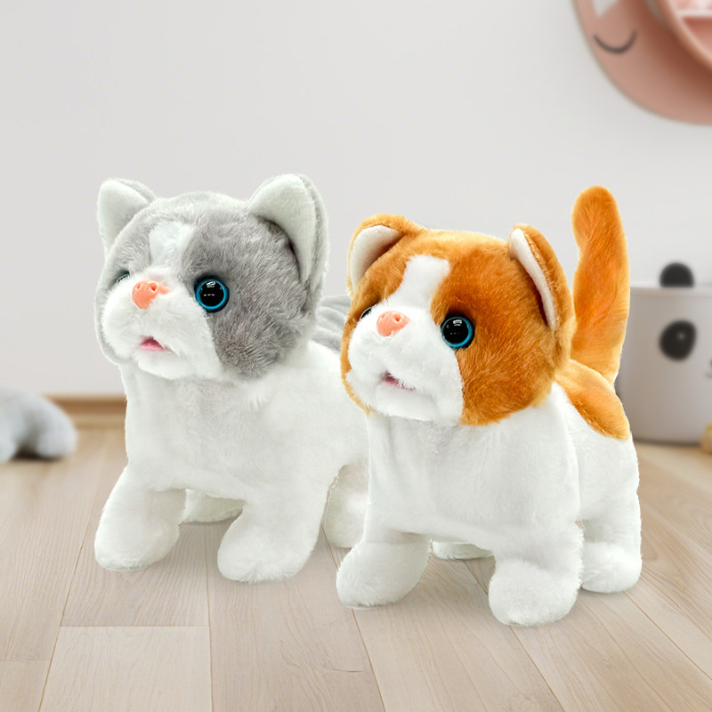 【自营】日本IWAYA仿真小猫咪电动毛绒玩具可爱公仔玩偶儿童宝宝