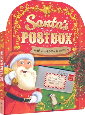 【自营】英文原版 Santa's Postbox 圣诞老人的邮筒 随书附信纸 英语韵文早教启蒙 故事绘本 亲子读物