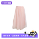 自营 adidas阿迪达斯女三叶草绢纱运动半身裙粉中长裙KS6562