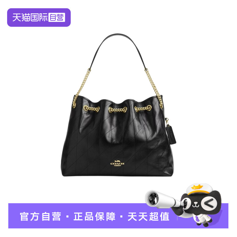 【自营】COACH/蔻驰女士 EVELYN系列 垃圾袋单肩包CDR00 IMBLK
