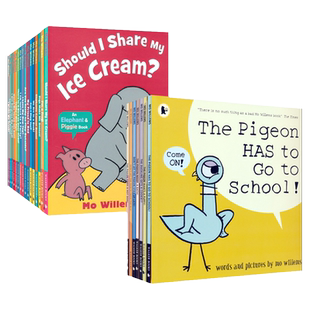 【自营】The Pigeon+Elephant and Piggie 鸽子小猪小象23册 莫威廉斯作品 凯迪克大奖绘本 儿童英语睡前阅读故事读物 英文原版