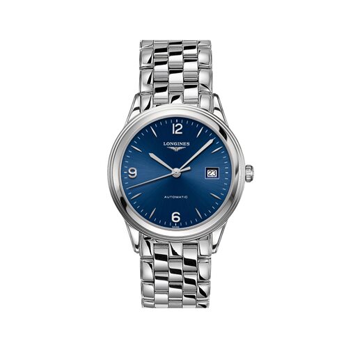 【自营】中古99新浪琴/军旗系列/36mm/半数字刻度/蓝盘钢带/男表