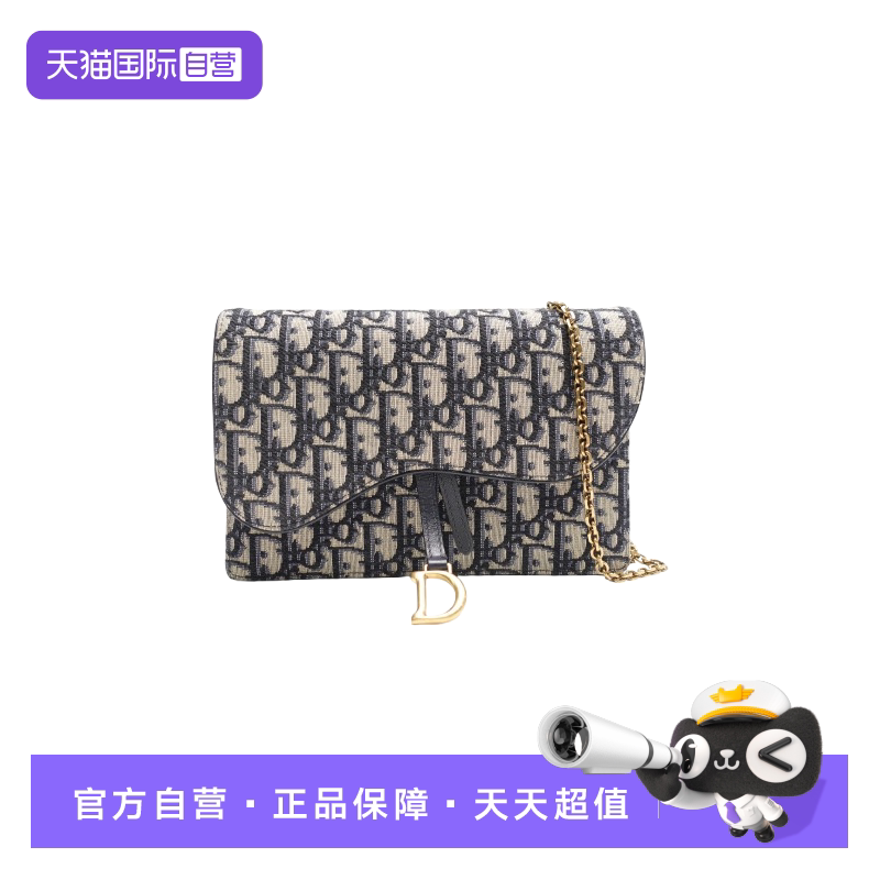 【自营】中古95新迪奥Dior Saddle单肩包手提包斜挎包链条包 - 实物图