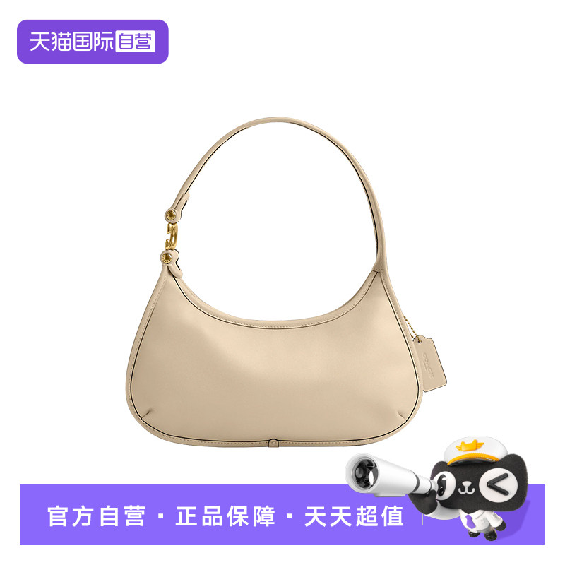 【自营】COACH/蔻驰女士月牙包Eve专柜款腋下包小牛皮手提单肩包