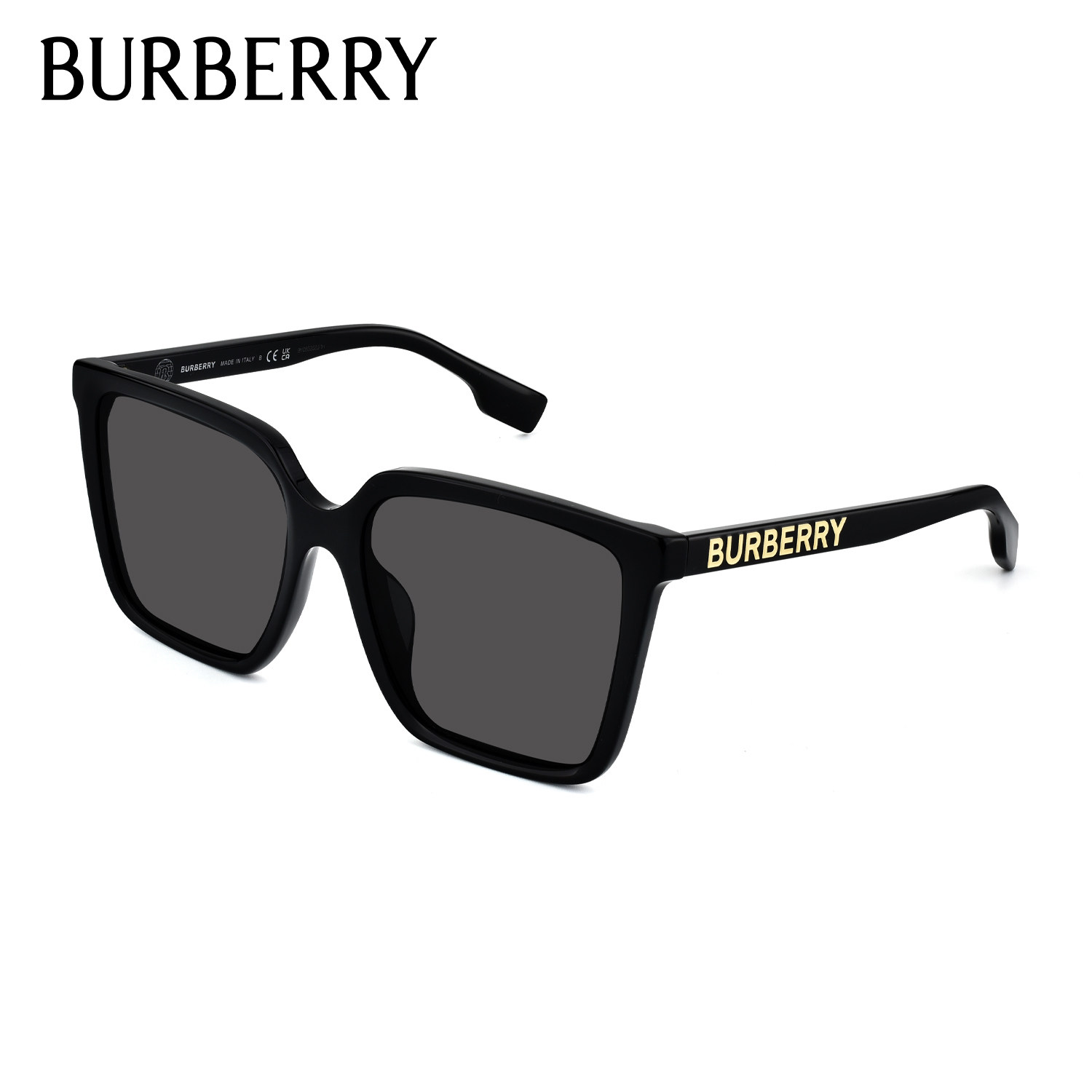 【自营】BURBERRY博柏利墨镜潮流时尚方框烫金LOGO防晒太阳镜4411