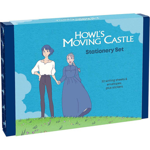 【自营】预售 吉卜力工作室 哈尔的移动城堡 文具套装 英文原版 Studio Ghibli Howl's Moving Castle Stationery Set