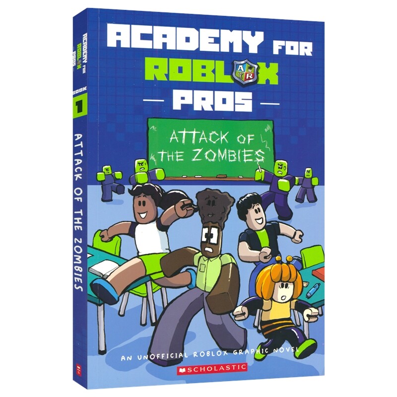 【自营】Academy for Roblox Pros Roblox 职业玩家学院 僵尸来袭 桥梁漫画 儿童图画小说 英语课外读物 英文原版进口儿童图书