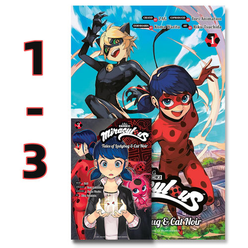 【自营】预售 绽放瓢虫少女 漫画1-3卷 Miraculous Tales of Ladybug and Cat Noir Manga 英文原版 Koma Warita