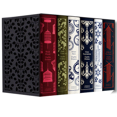【自营】查尔斯·狄更斯 6册全集 Major Works of Charles Dickens 英文原版 精装收藏版 企鹅布面经典 雾都孤儿 远大前程 双城记