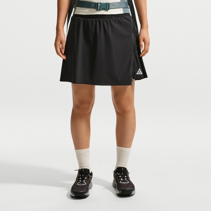 【自营】NIKE耐克女防走光A字半身裙黑色裙裤运动短裤 IM4297-010
