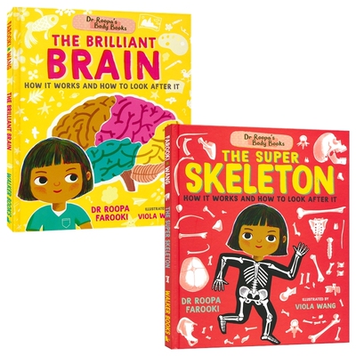 【自营】Dr Roopa's Body Books The Super Skeleton Brilliant Brain 鲁帕博士的人体书 超级骷髅聪明大脑 儿童科普绘本 英文原版