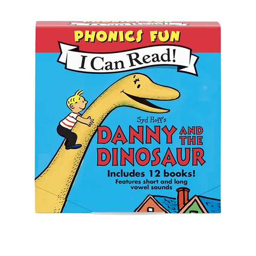 【自营】预售 Danny and the Dinosaur 12-Book Phonics Fun 丹尼和恐龙12册趣味自然拼读 英文原版 儿童启蒙阅读 4-8岁