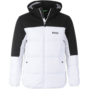 【自营】Hugo Boss雨果博斯 男士薄款连帽鸭绒羽绒服 50497558