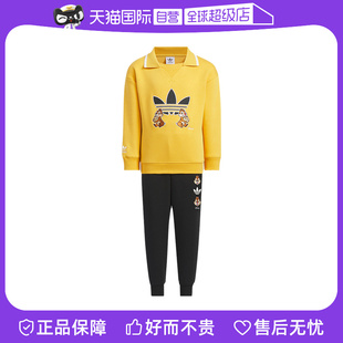 長(zhǎng)褲 Adidas阿迪達(dá)斯男小童卡通可愛(ài)針織長(zhǎng)袖 套裝 自營(yíng) JC6809