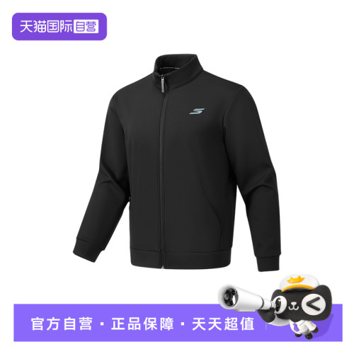 【自营】SKECHERS斯凯奇商务夹克立领休闲运动外套P426M063/0018