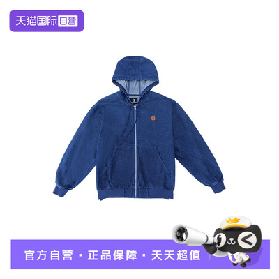 【自营】Converse匡威连帽印花宽松牛仔夹克男外套 MCJ411-UHA