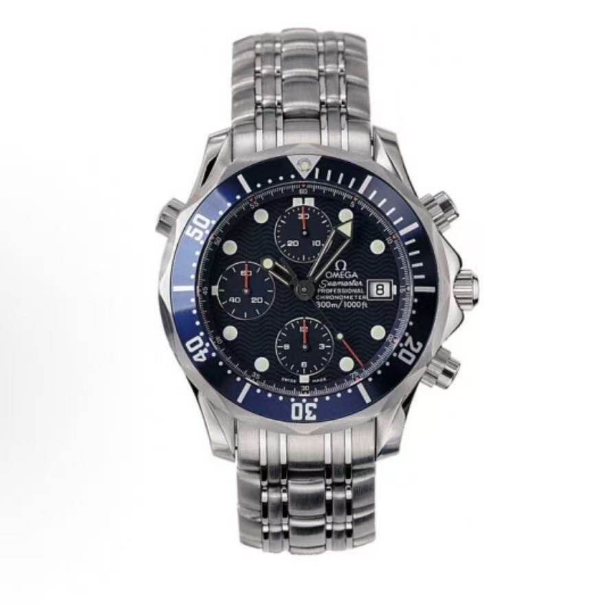 【自营】中古99新欧米茄/海马300计时/41mm/男士自动机械 潜水表