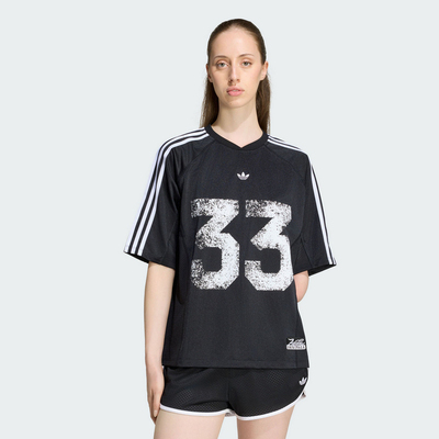 【自营】adidas阿迪达斯球衣风T恤JERSEY TOP女短袖上衣 LE8312