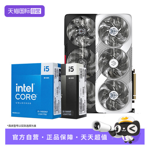 【自营】14490F 盒装+瀚铠9070XT超合金 黑色