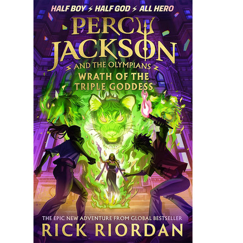 【自营】预售 英文原版 Percy Jackson and the Olympians Wrath of the Triple Goddess波西杰克逊第一季刷边版 小说青少年科幻书