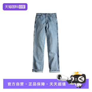 【自营】Wrangler/威格936修身中高腰牛仔裤蓝色男士秋冬新品长裤