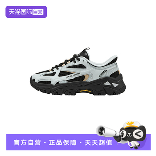 【自营】Skechers斯凯奇徒步鞋女防滑耐磨闪穿老爹鞋180327/BKGY